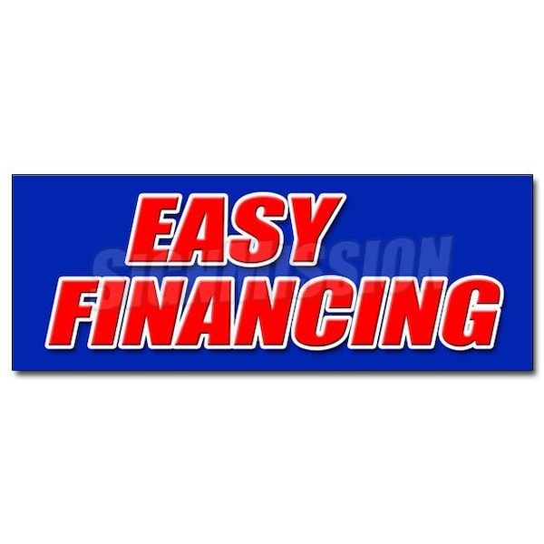EASY FINANCING DECAL sticker money cash credit finance payment bank, D-36 Easy Financing